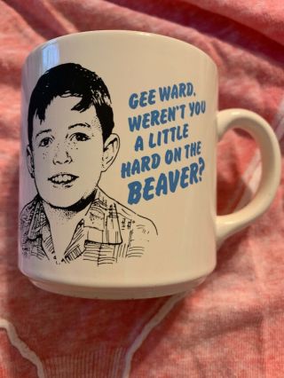 Vintage " Leave It To Beaver " Universal Studios Tv Show Mug/cup Rare