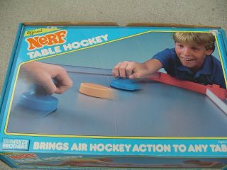 Rare Vintage 1987 Nerf Parker Brothers Official Table Hockey Game Box