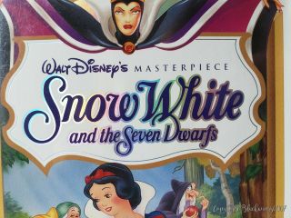 Walt Disney ' s SNOW WHITE and the SEVEN DWARFS Masterpiece VHS RARE 1524 3