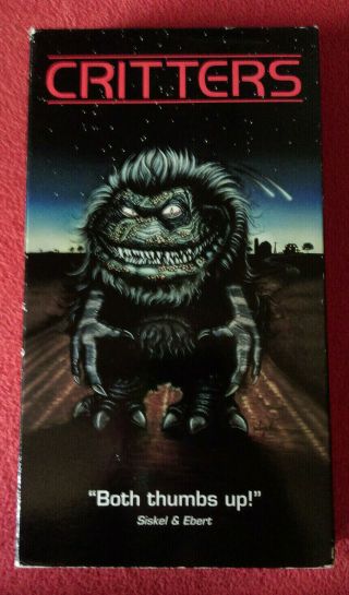Critters Vhs 1986 Sci - Fi Horror Rare Collectable.