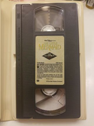The Little Mermaid Disney VHS Banned Cover RARE 1st Sticker Label,  Black Diamond 2