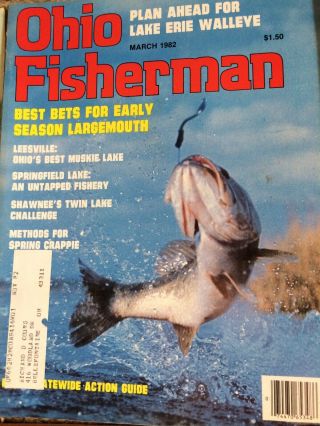 Vintage Ohio Fisherman Feb 1982 Thru Dec 1982 Magazines 8 Issues Rare Artwork 3