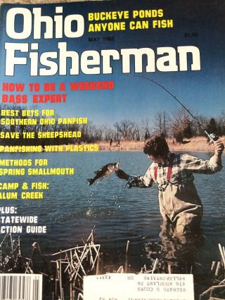 Vintage Ohio Fisherman Feb 1982 Thru Dec 1982 Magazines 8 Issues Rare Artwork 4