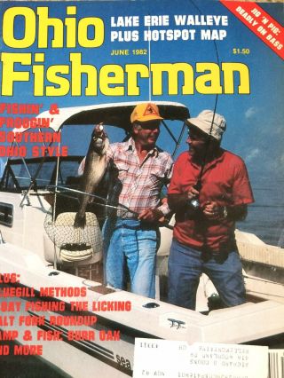 Vintage Ohio Fisherman Feb 1982 Thru Dec 1982 Magazines 8 Issues Rare Artwork 5