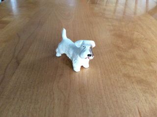 Vtg Heavy Cast Iron Rare Sealyham Terrier Paperweight 3 1/4” L By 2” H Excell
