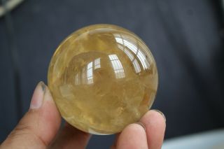 Top 346g Rare Natural Citrine Quartz Crystal Sphere Ball