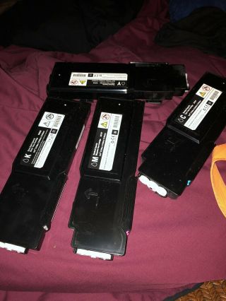 Rare Find Dell Printer Cartridges - Whole Set - - C3760n Model