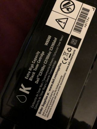 RARE FIND Dell Printer cartridges - whole set - - C3760n model 2