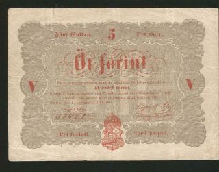 Hungary Croatia 5 Forint 1848 Rare