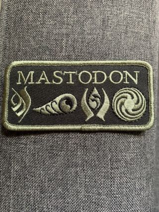Mastodon Crack The Skye Iron On Patch Rare