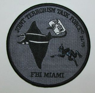 Florida State Shape Miami Fbi Justice Police Jttf Patch Terrorism Rare Prototype