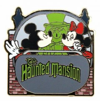 2008 Disney Wdw The Haunted Mansion With Mickey And Minnie Pin Rare W3
