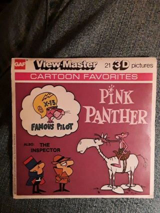 Pink Panther Famous Pilot 1978 View - Master Reel Gaf Rare Htf Set Of 3 Reels Rare