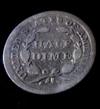 Rare 1850 Xf Seated Liberty Choice Silver Half Dime Coin Luster
