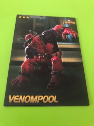 Marvel Contest Of Champions 67 Venompool Card - Rare Non - Foil