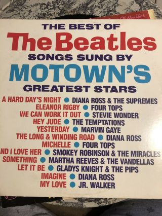 Best Of The Beatles Songs Sung By Motown’s Greatest Star’s Lp Nm Rare Shrink