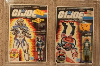 1986 & 1987 - MOC set of 8 (vintage hasbro GI Joe figures) Cobra Commander 2