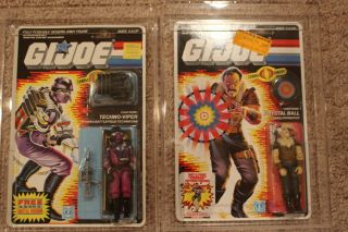 1986 & 1987 - MOC set of 8 (vintage hasbro GI Joe figures) Cobra Commander 4
