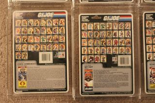 1986 & 1987 - MOC set of 8 (vintage hasbro GI Joe figures) Cobra Commander 7