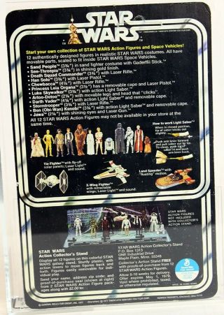 1978 Vintage Star Wars 12 Back - B Han Solo (Small Head) AFA 80 NM 11797584 NR 2