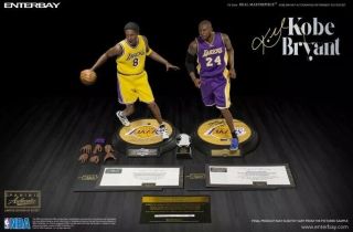 Kobe Bryant Enterbay Lakers Dual Signed Autographed 1/6 14/24 Figure Panini