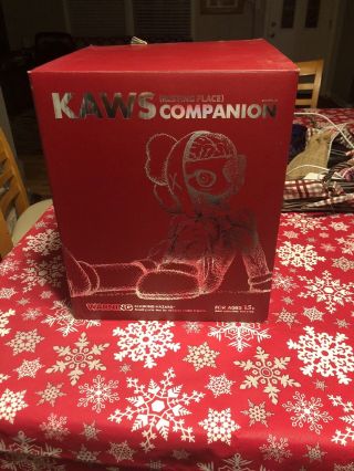Authentic Kaws Resting Place Companion Brown Medicom Edition Of 500