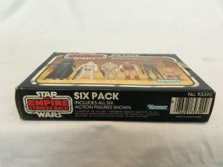 Rare 1981 Vintage Star Wars The Empire Strikes Back Six Pack Figures & Box 6