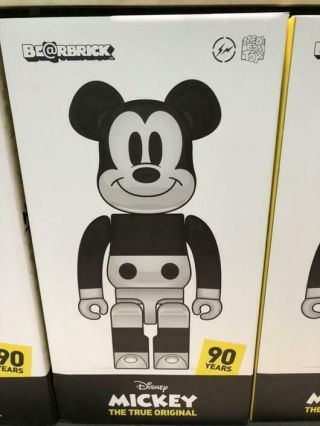 Fragment Design Disney Mickey Mouse 90th Ani Medicom Bearbrick 1000 Rare Ny