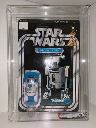 1978 Kenner Star Wars 12 Back - A R2 - D2 (sku On Figure Stand) Afa 80
