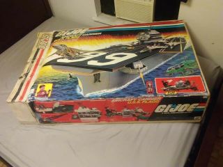 1985 GI Joe USS Flagg Aircraft Carrier Hasbro 100 Complete W/Sealed Accessories 12