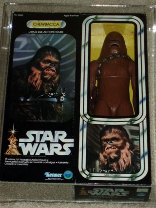 Vintage Star Wars 1979 Kenner Afa 75 Chewbacca 12 " Inch Doll Misb Box