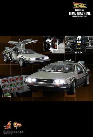 Hot Toys MMS 260 Back to the Future DeLorean Time Machine 1/6 Figure 3