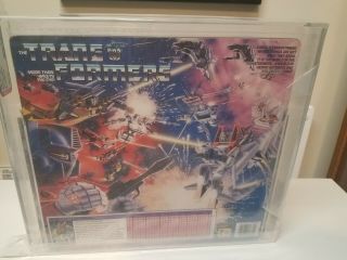 G1 Hasbro AFA 80 Transformers 1984 STARSCREAM Display 3