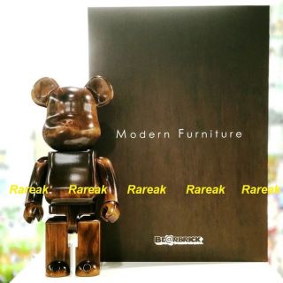 Medicom Be@rbrick 2018 Karimoku Modern Furniture Wood 400 Wooden Bearbrick