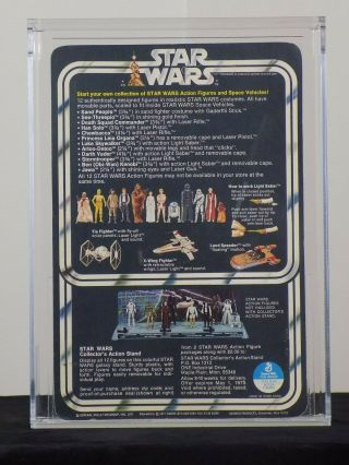 1978 Kenner Star Wars 12 Back - A - Luke Skywalker - Unpunched AFA 85 85/85/85 2