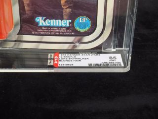 1978 Kenner Star Wars 12 Back - A - Luke Skywalker - Unpunched AFA 85 85/85/85 3