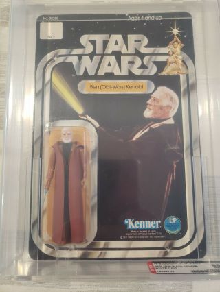 1978 Kenner Star Wars 12 Back - C Ben Obi - Wan Kenobi White Hair Afa 85 Unpunched