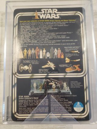 1978 Kenner Star Wars 12 BACK - C BEN OBI - WAN KENOBI WHITE HAIR AFA 85 UNPUNCHED 2