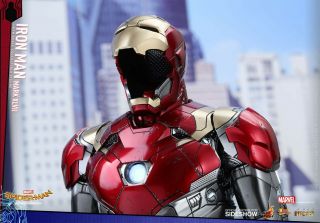 HOT TOYS IRON MAN MARK 47 MMS427 DIECAST SPIDER - MAN HOMECOMING FACTORY 9
