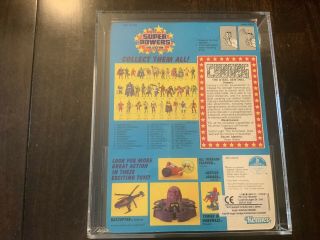 1986 Kenner Powers Cyborg Series 2 /33 Back AFA Graded 80 NM Unpunched 3