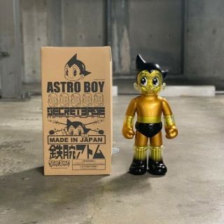 Secretbase Big Scale Tezuka Astro Boy Tetsuwan Atom 4 Gold Jumbo Sofubi Japan
