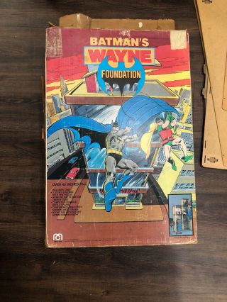 Vintage Batman’s Wayne Foundation Mego Toys Playset