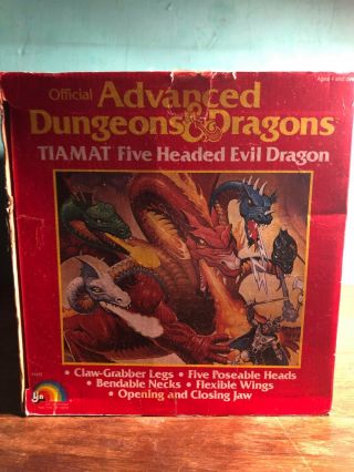 ULTRA RARE 1984 TIAMAT ADVANCED DUNGEONS & DRAGONS TSR 5 Headed DRAGON InBox 2
