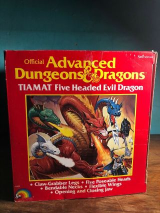 ULTRA RARE 1984 TIAMAT ADVANCED DUNGEONS & DRAGONS TSR 5 Headed DRAGON InBox 4