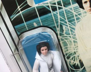 Star Wars Princess Leia 12 Back - C Vtg Unpunched MOC CAS 80/70/85 AFA Archival 5