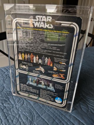 Vintage Star Wars Kenner 12 Back - A Obi Wan AFA 80 Grey Hair Disney, 2