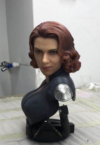RARE The Avengers figure Black Widow Scarlett Johansson 1/1.  5 Resin statue 7