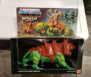 1981 Taiwan Battle Cat MOC in acrylic case MOTU He - Man Battlecat 3