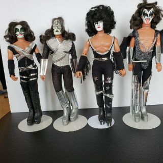 MEGO KISS ACTION FIGURES Dolls Set UNPLAYED WITH Box ' s vintage 70s 2