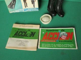 1964 GI JOE ACTION MARINE HOMBRES DE ACCION MADE IN MEXICO WITH BOX 9